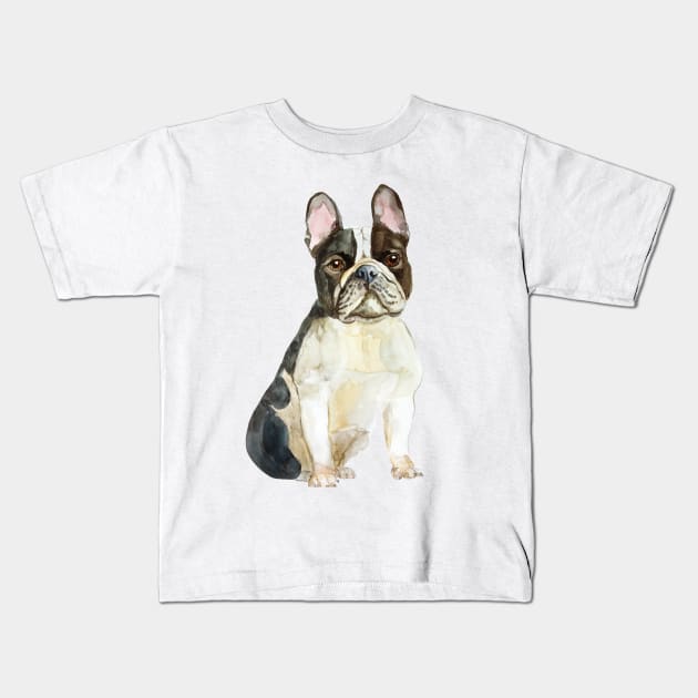 French Bulldog Kids T-Shirt by VicaVeresk